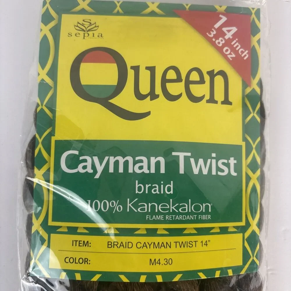 Sepia Queen Cayman Twist Braid 100% Kanekalon Color M 4/30 Dark brown Extension